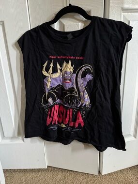 Gildan Black Tee with Purple & Gold Ursula Graphic